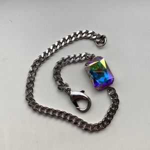 HRH Collection crystal wrap around chain bracelet